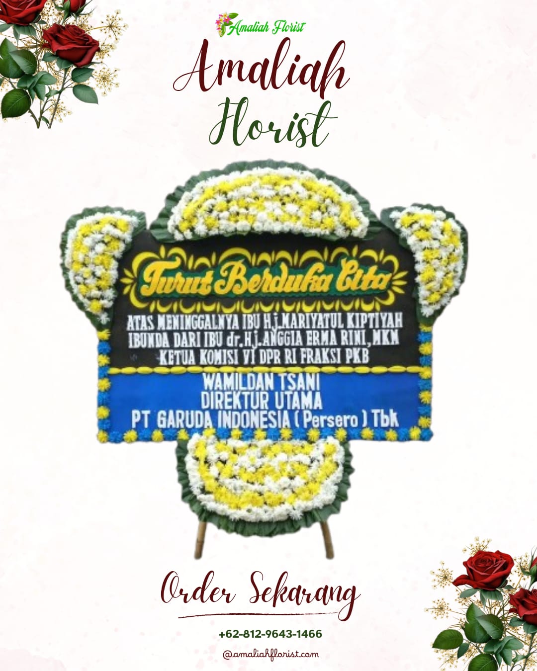Papan Bunga Duka Margomulyo
